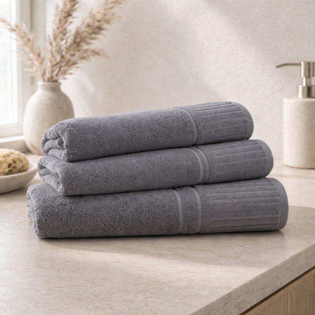 Frottéhandduk - Hotell Nevada Grå