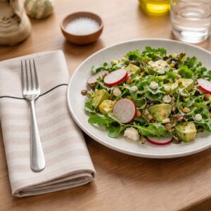 Handduksservett Halvlinne