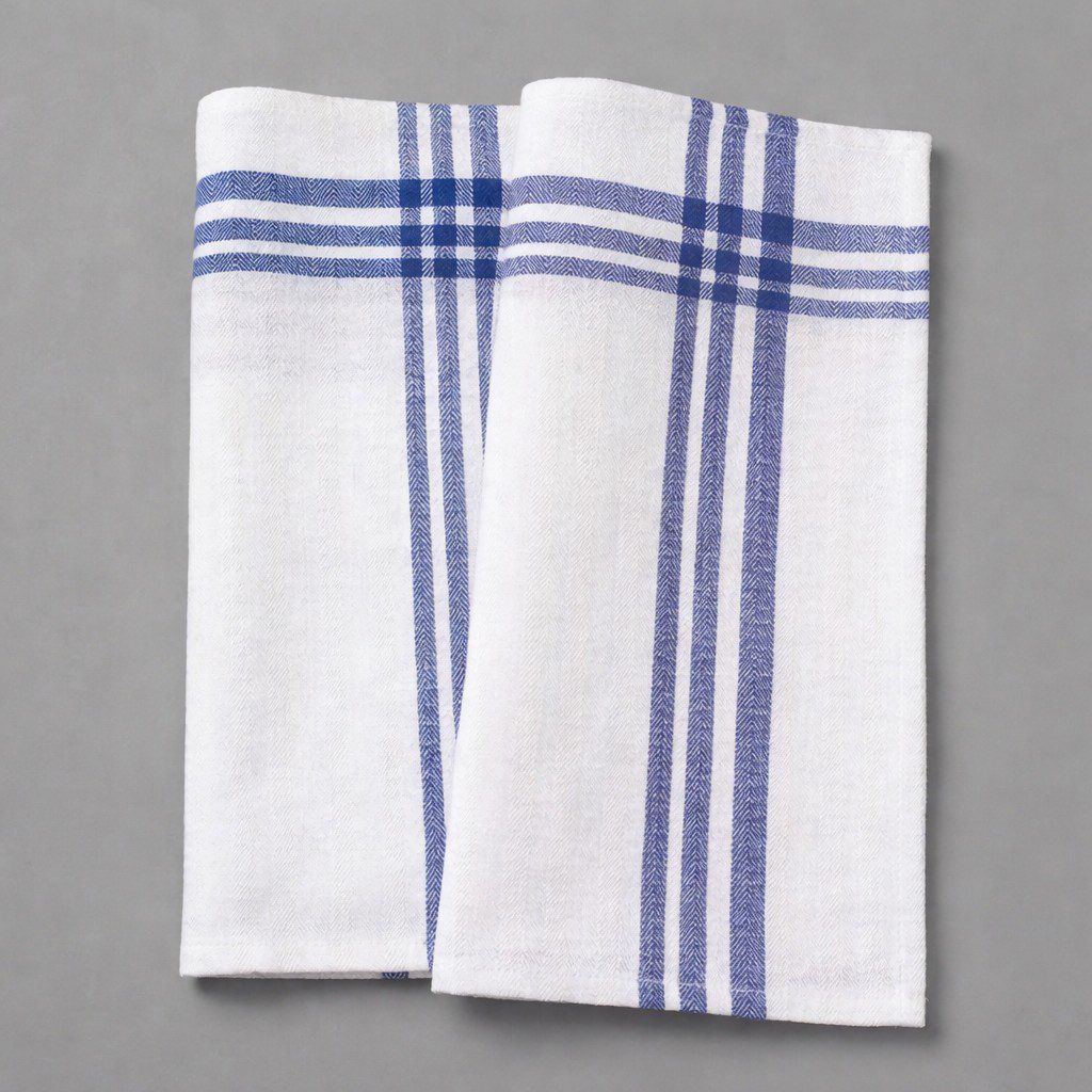 Kökshandduk - Klassiska blå bårder - Bild 2