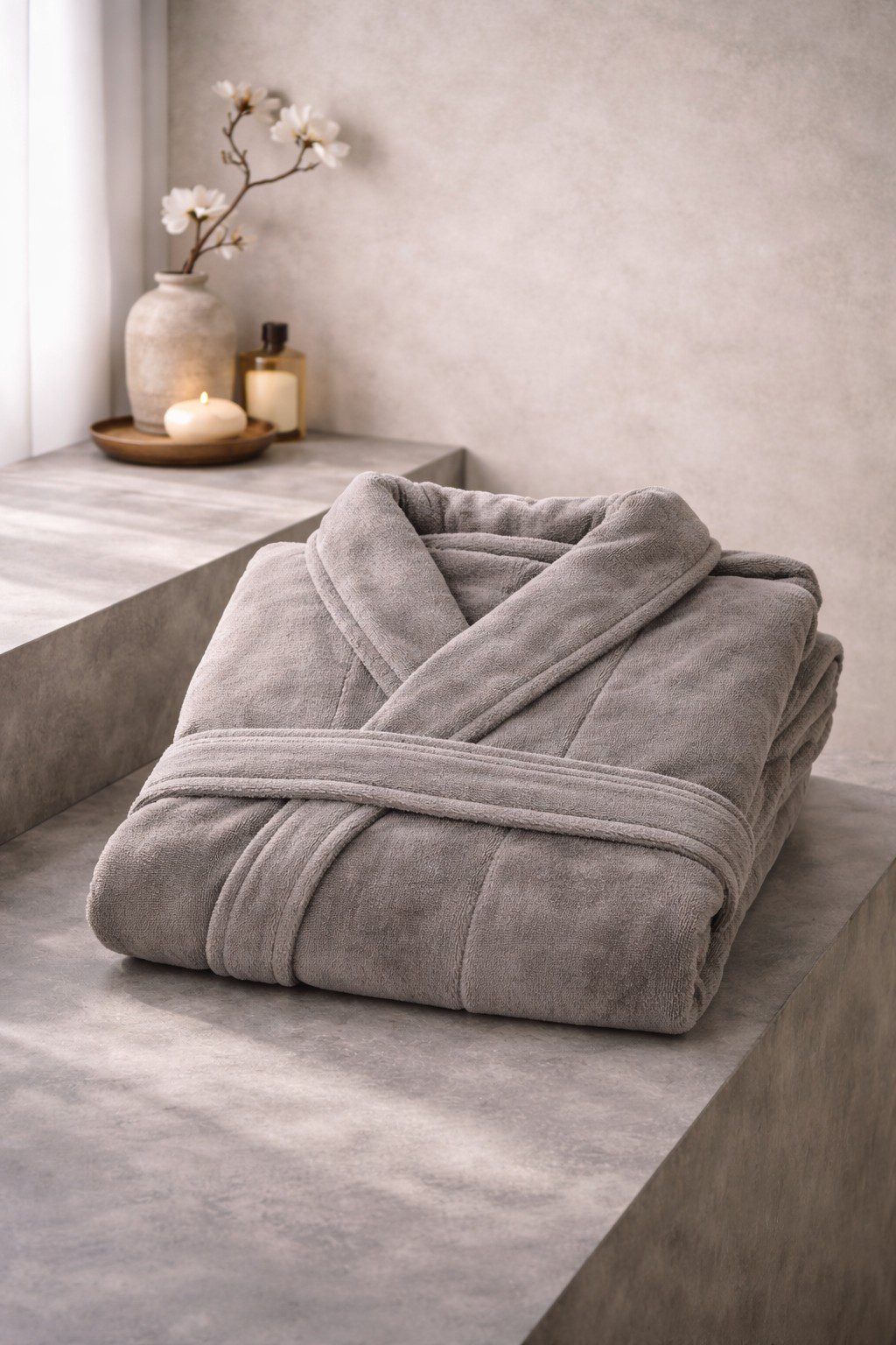 Badrock Frotté Velour - Ernst -Grå